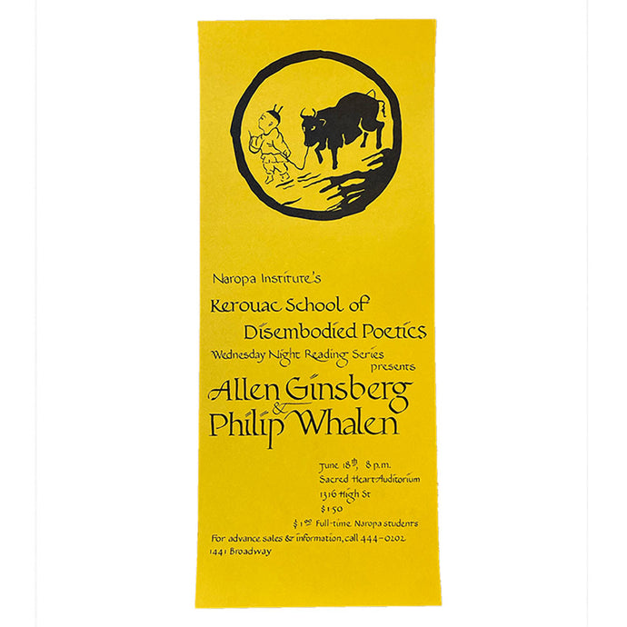 Naropa Institute: Kerouac School of Disembodied Poetics Poster